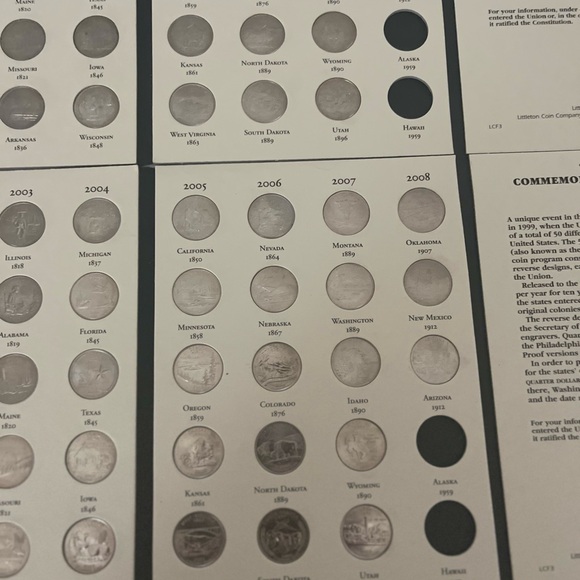 Lot of 4-commemorative quarters 1999-2008 Denver/ Philadelphia sets circulated - Picture 7 of 14